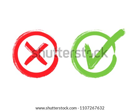 check marks tick and cross download free vector art stock