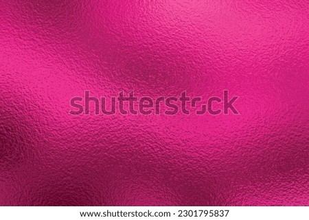 Shiny deep pink foil paper texture vector. Magenta color gradient background for print art work. 
