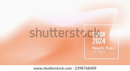 Abstract background in trendy color of the year 2024 Peach Fuzz
