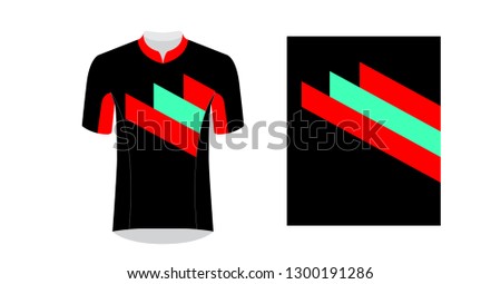 Sportswear templates. Designs for sublimation printing. Uniform blank for triathlon, cycling, cross country, run, marathon, race. Vector mocup. Team or uniform concept. Cycling tour kit design.