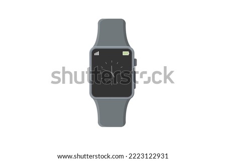 Smart watch vector illustration on white background