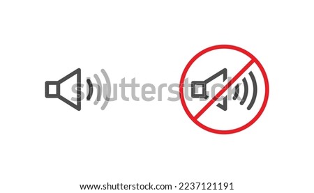 Audio sound icon notification vector design