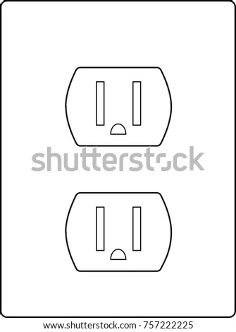 Similar – Image, Stock Photo Illustration, 3 prongs American energy plug, in sky, clouds, internet of things