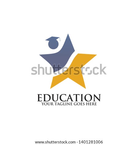 Education logo design vector template