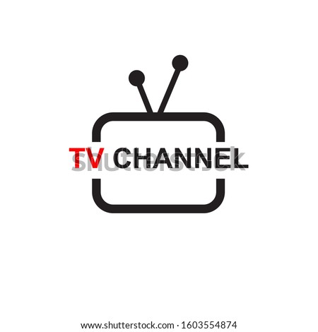 TV channel program icon logo design inspiration vector template