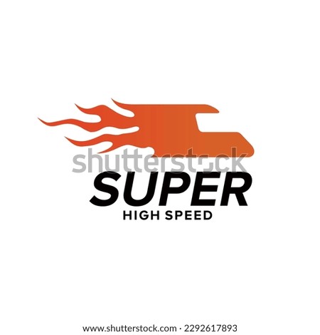 bullet train railway speed vector logo design