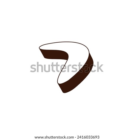 Australian aboriginal boomerang icon logo design