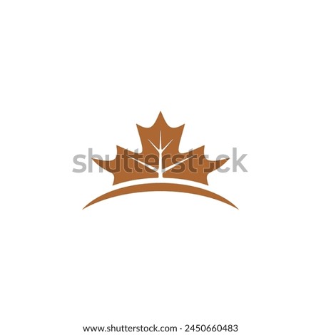 Maple leaf nature vector logo design