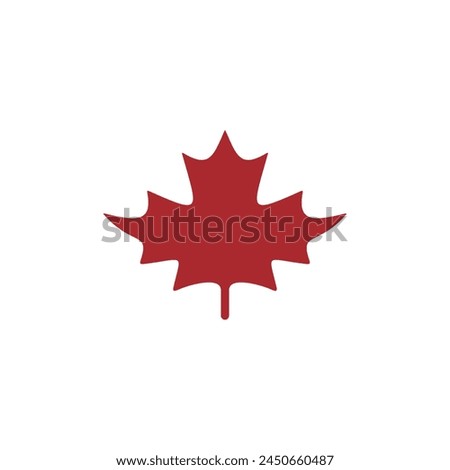 Maple leaf nature vector logo design