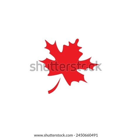 Maple leaf nature vector logo design