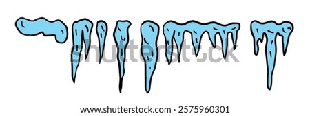 Similar – Image, Stock Photo ice stalactites winter