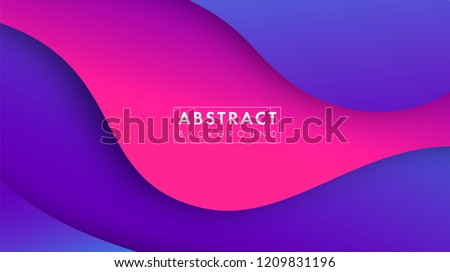Colorful abstract geometric background.Trend gradient. Fluid shapes composition. Eps10 vector. ストックフォト © 