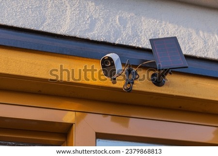 Similar – Image, Stock Photo Surveillance cameras on facade