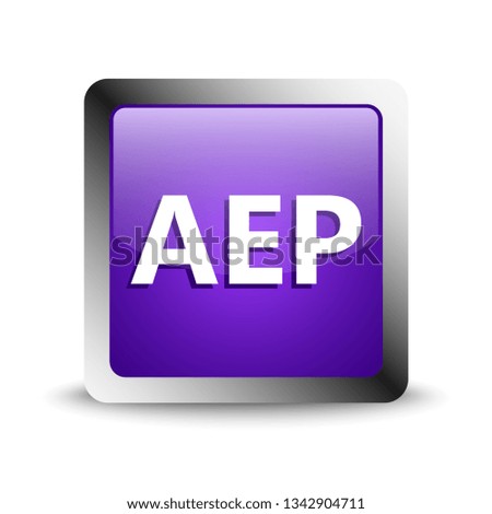 aep format icon. vector illustration 