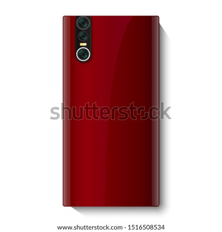 smartphone realistic object. vector illustration design