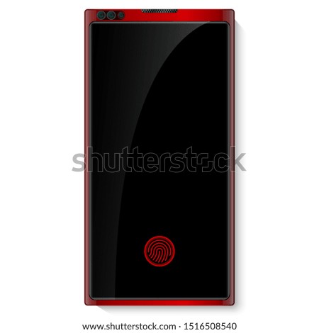 smartphone realistic object. vector illustration design