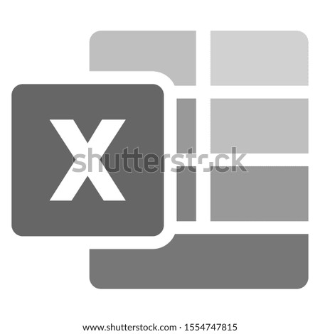 digital format file icon. flat draw creative modification icon with initial name. vector illustration