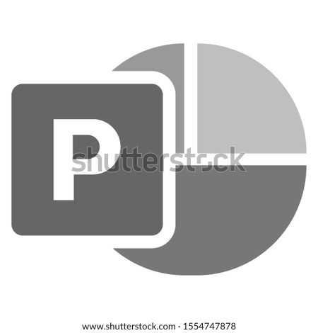 digital format file icon. flat draw creative modification icon with initial name. vector illustration