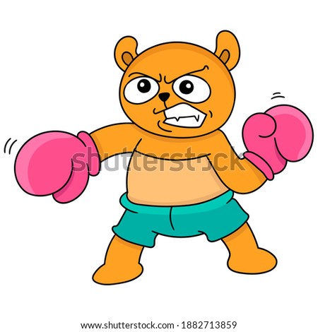 teddy bear with boxing gloves