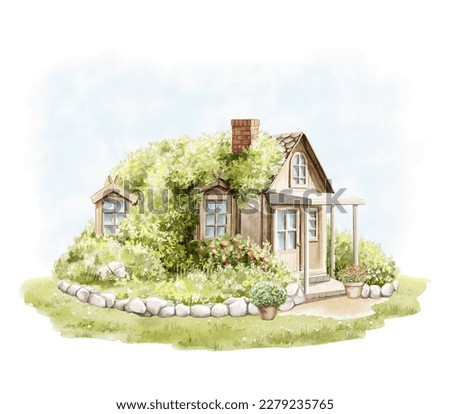 Similar – Image, Stock Photo Old facade with greenery