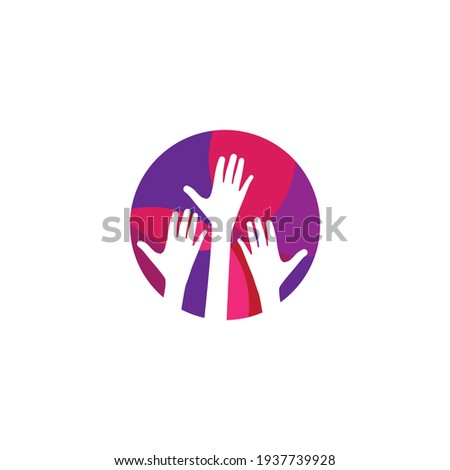 Hand care logo template vector design