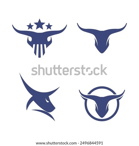 Bull head Red Bull Taurus logo template