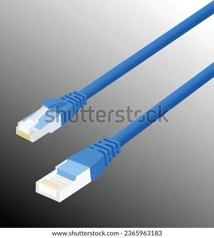 LAN cable RJ45 cat6 for internet connection