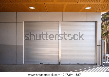 Image, Stock Photo Roller shutter closed