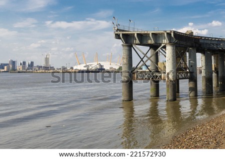 LONDON, UK - 26th JULY 2014: The Millennium Dome, built in celebration of the beginning of the third millennium in year 2000,