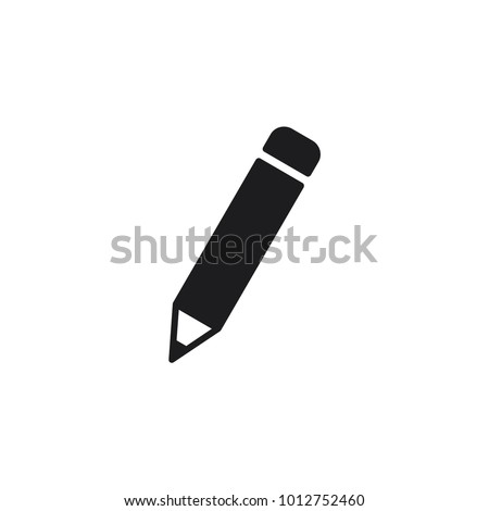 pencil icon in trendy flat style, pencil vector icon 