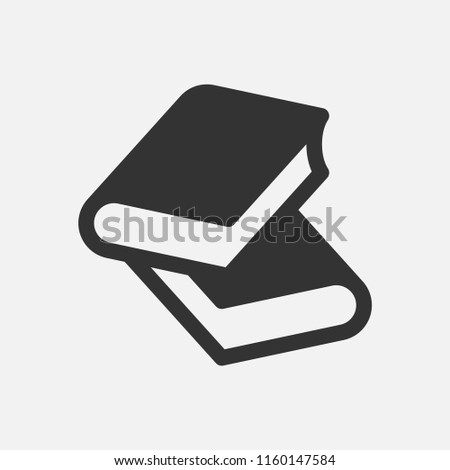 Books or Library. Simple vector icon