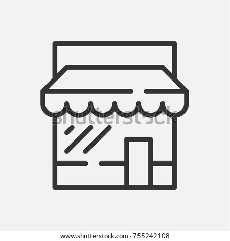 Simple store icon