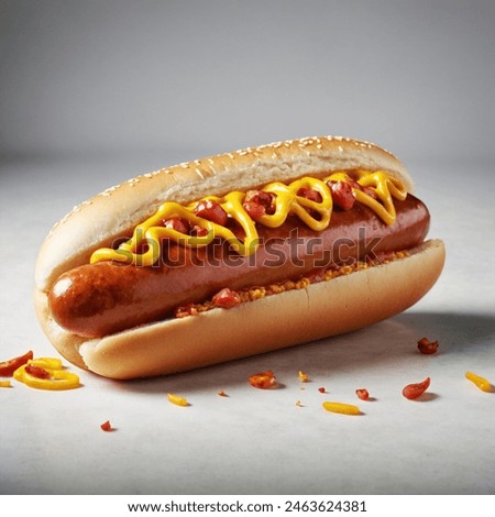 Similar – Image, Stock Photo Meat Sausage Breakfast