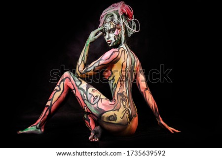 Pigtails Art Nude