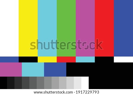 The TV has no signal, Background colorful of TV has no signal