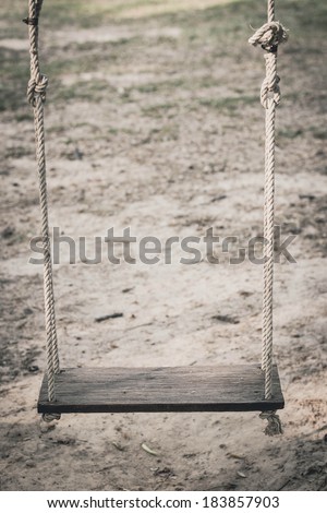 Rope swing - vertical ,swing in garden