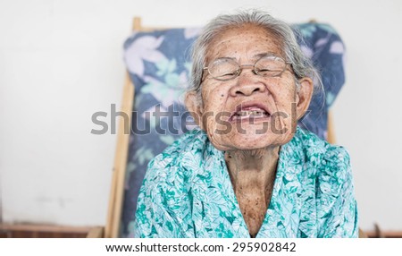 Smiling elderly people ,asian of smile ,thailand