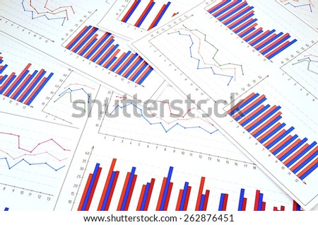 Financial graphics diagram for work business and economic