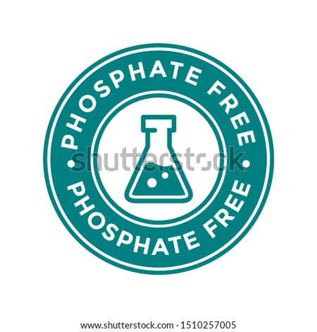 Phosphate vector logo or badge. 