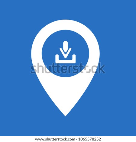 download map pointer. Vector illustration, flat design