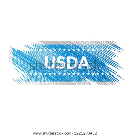 Grunge USDA emblem, label, badge, logo, seal. grunge stamp