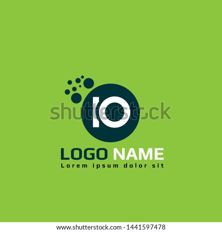 IO logo template. IO company linked letter logo concept. Designed for your web site design, logo, app, UI.IO initial logo design. corporate or identity logotype.
