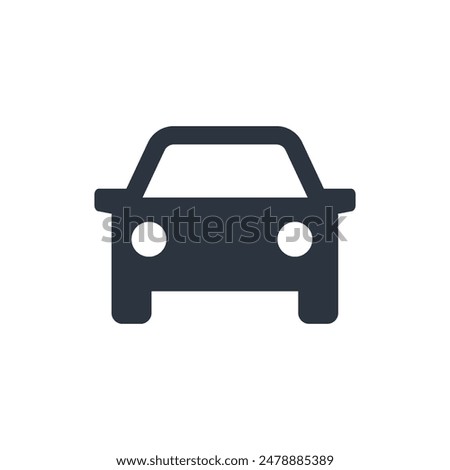 Car Icon editable vector, isolated white background