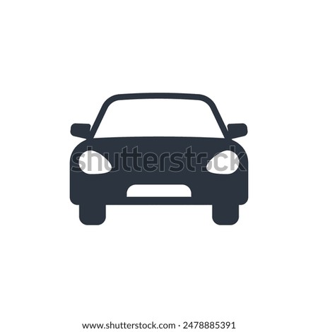 Car Icon editable vector, isolated white background