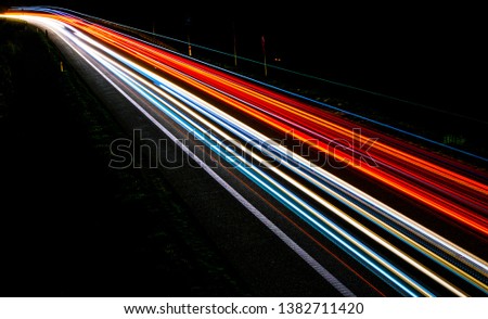 Similar – Image, Stock Photo red line Abstract Asphalt