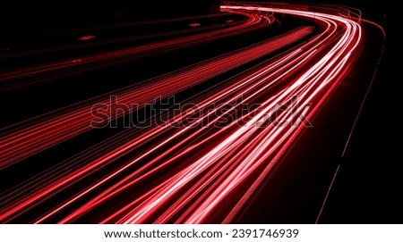 Image, Stock Photo red line Abstract Asphalt