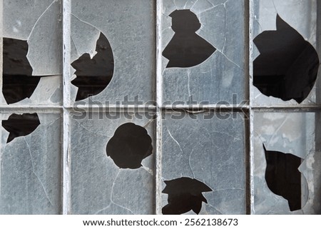 Image, Stock Photo Scratched up Glass Pane