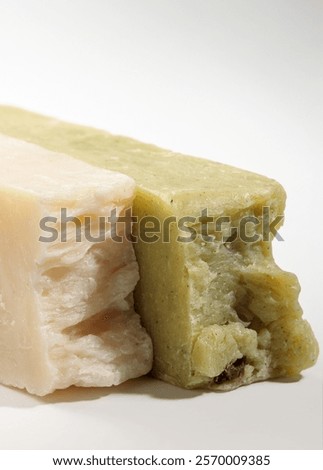 Similar – Image, Stock Photo Handmade vegan soap bar, eco-friendly hygiene and beauty product