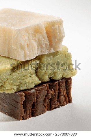Similar – Image, Stock Photo Handmade vegan soap bar, eco-friendly hygiene and beauty product