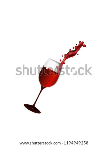 Similar – Image, Stock Photo wine glass falling on a reflective surface
